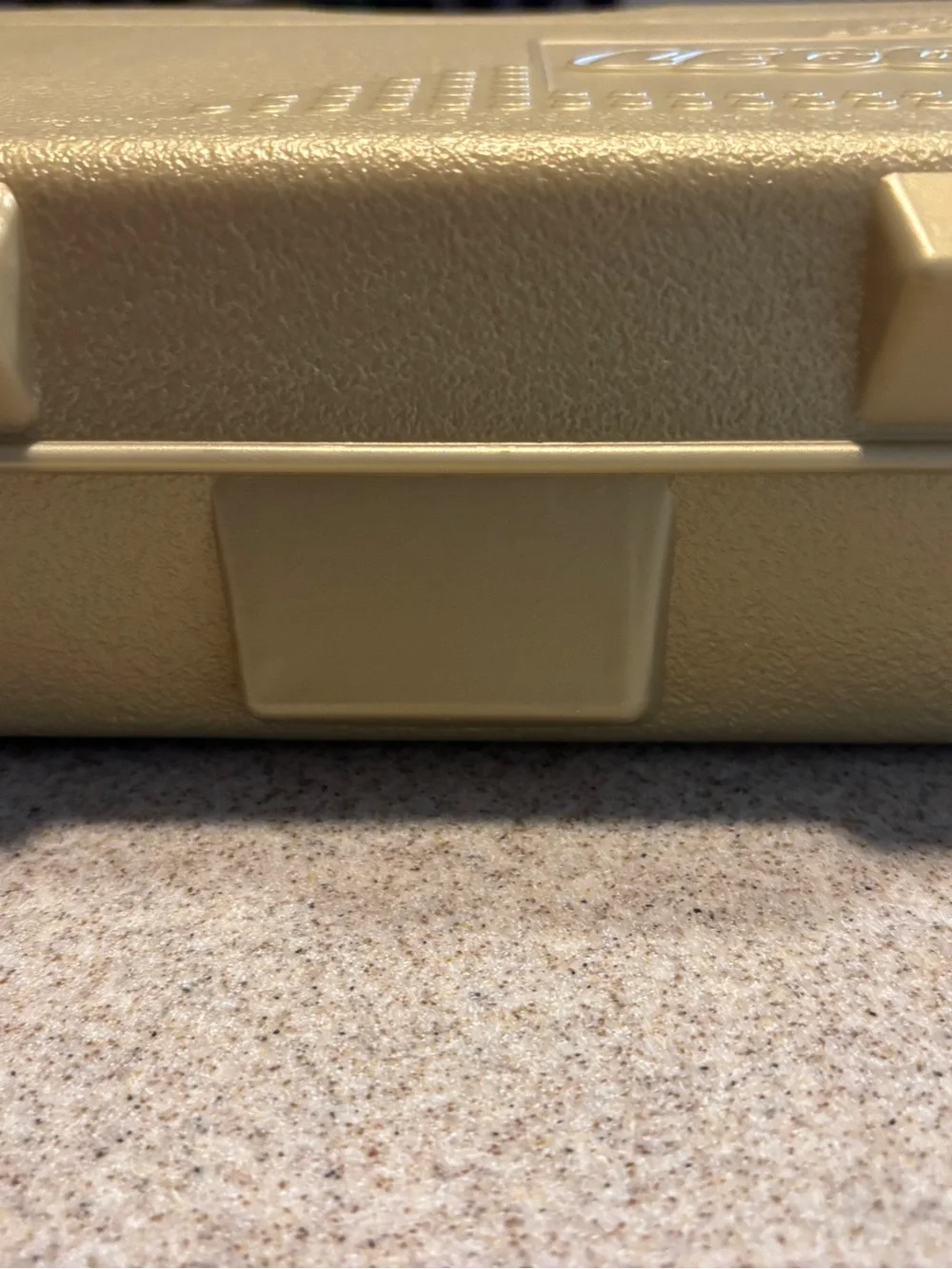 Vintage 1997 LEGO Metallic Gold Carrying Case Storage Box Container excellent